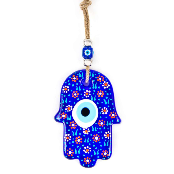 Amuleto ojo turco y mano de Fátima pintado