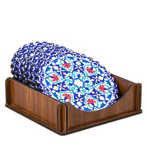 Juego de posavasos con caja Iznik