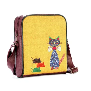 Bolso grande estampado kedi ve fare