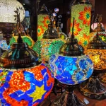 Lámparas turcas de mosaico